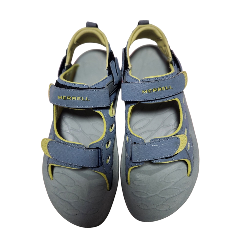 Merrell Blue and Yellow Sport Sandals with Adjustable Straps